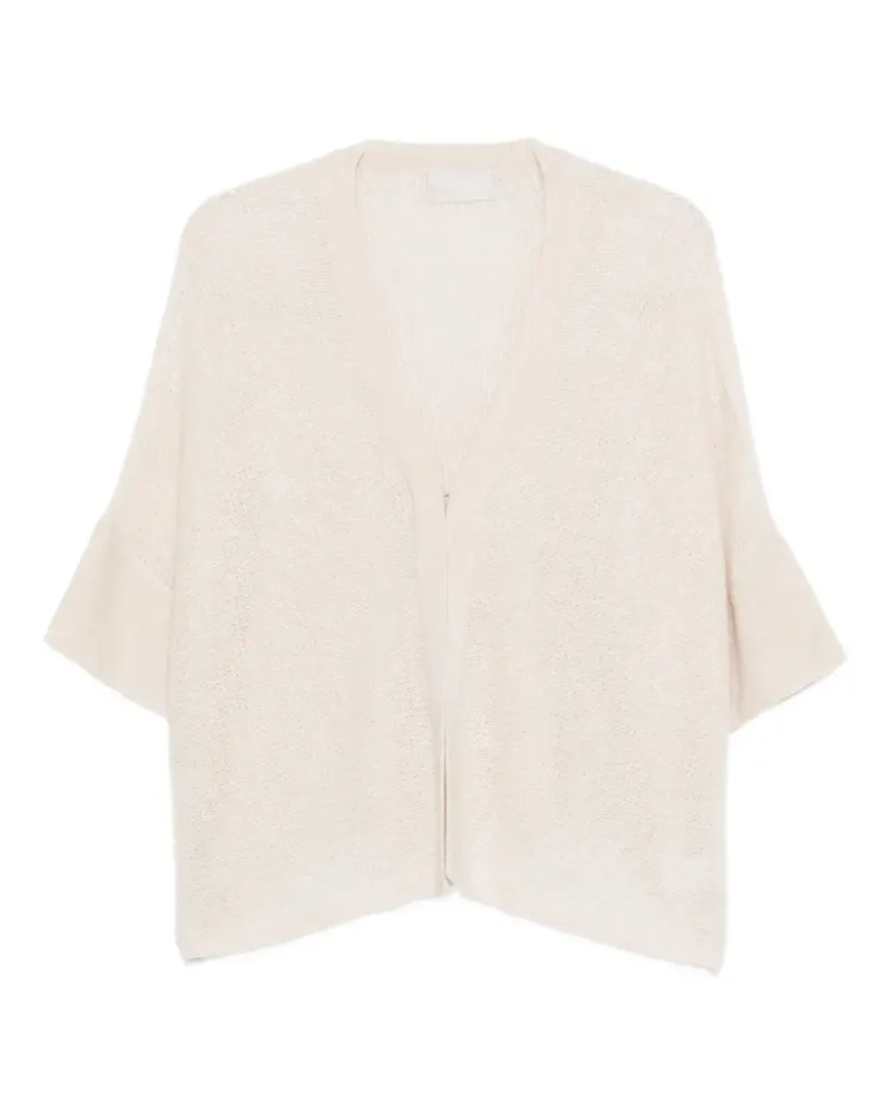 hemisphere bell-sleeve cardigan - Nude Nude
