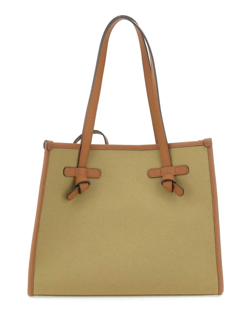 Gianni Chiarini Marcella Tote Bag mit Lederbesatz - Grün Grün