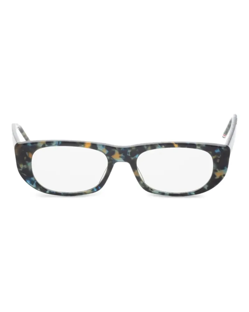 Thom Browne Eckige Brille in Schildpattoptik - Blau Blau