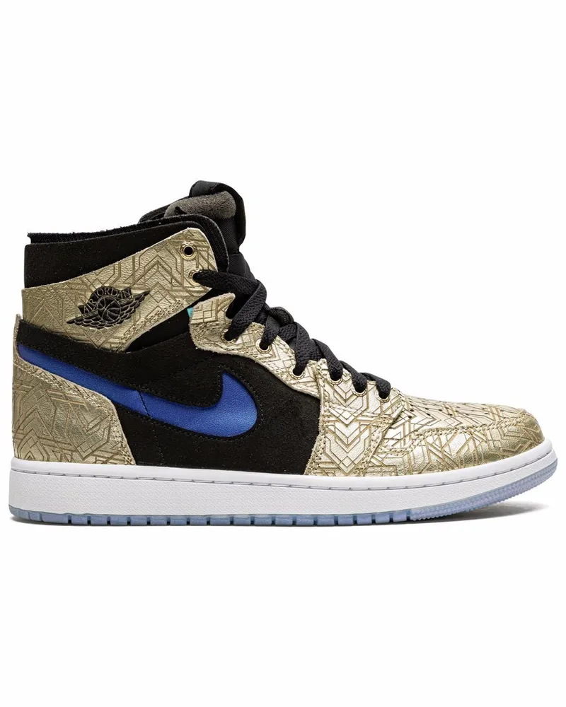 Jordan Air  1 Zoom CMFT Gold Laser Sneakers Gold