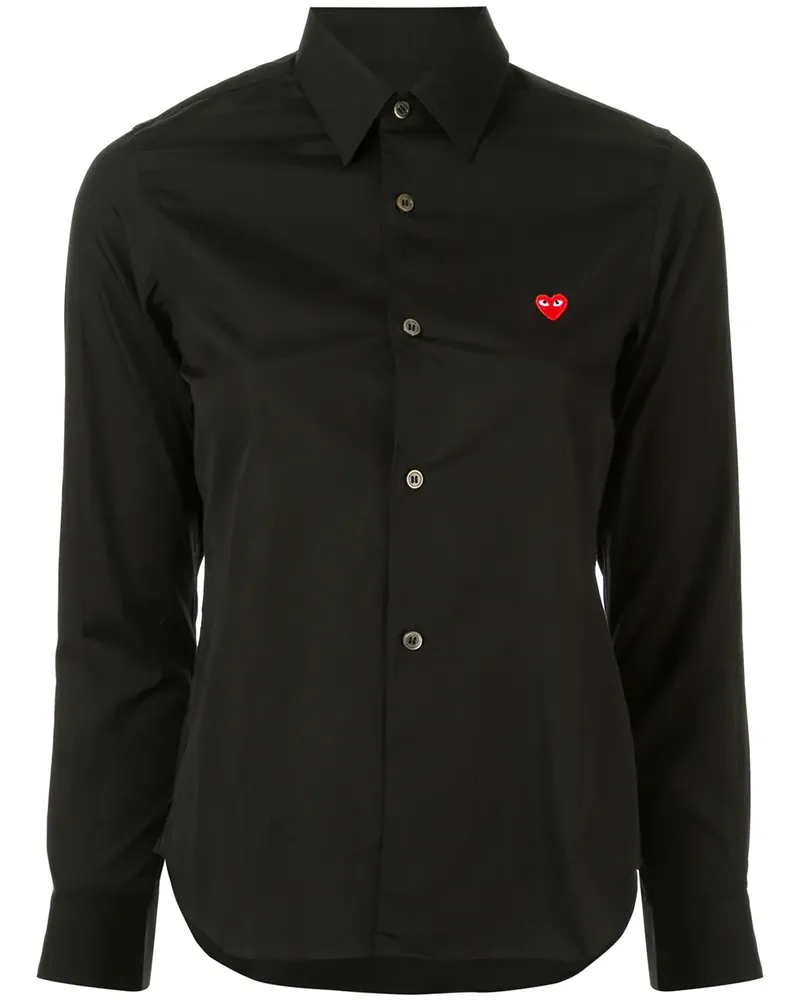 Comme des Garçons Hemd mit Logo-Stickerei - Schwarz Schwarz