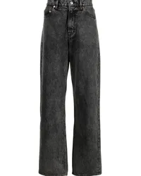 Our Legacy Straight-Leg-Jeans mit Logo-Patch Schwarz