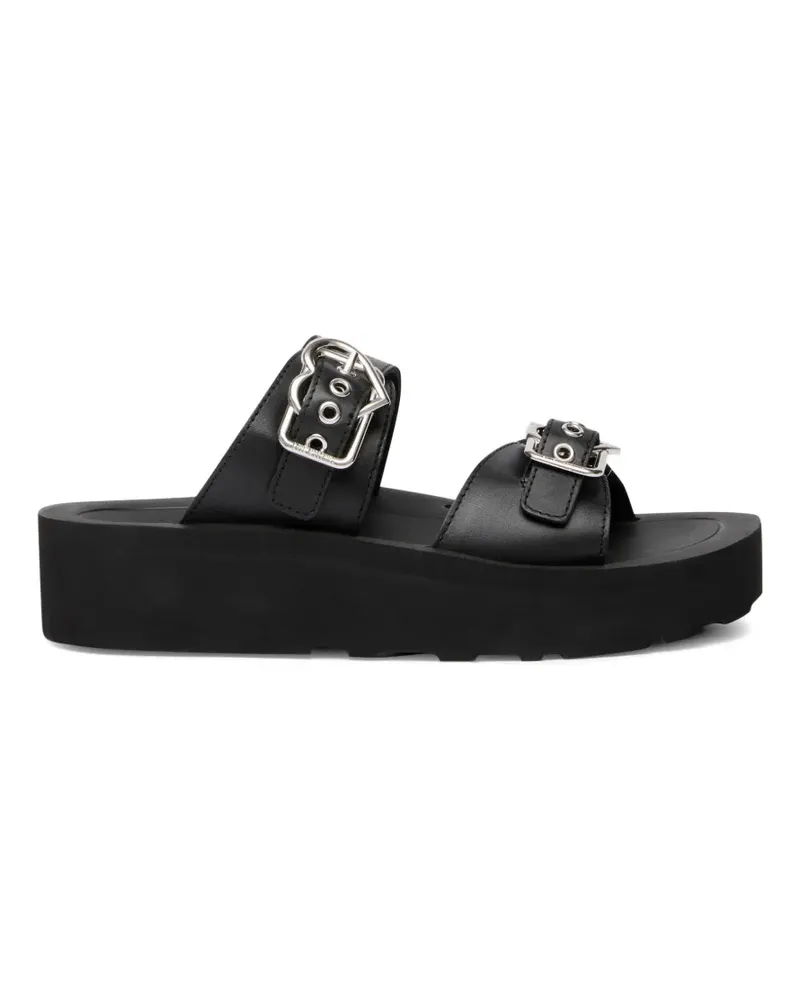 Moschino Sandalen mit Schnallenriemen - Schwarz Schwarz