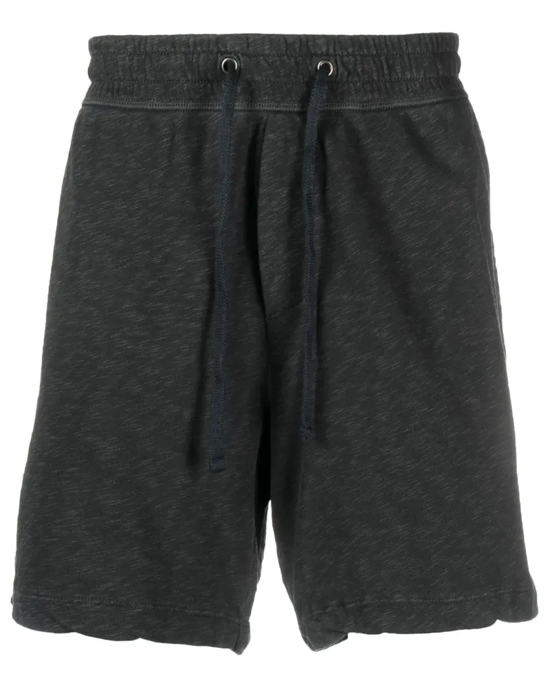 James Perse Melierte Joggingshorts - Schwarz Schwarz