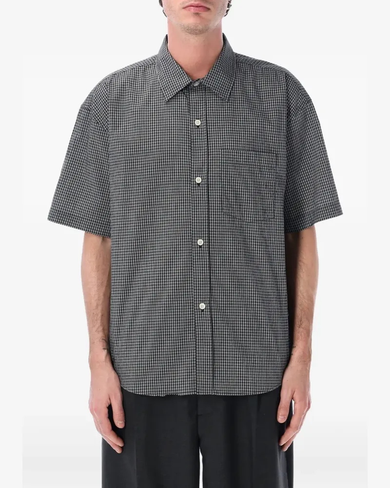 Mfpen New Input check-pattern shirt - Schwarz Schwarz