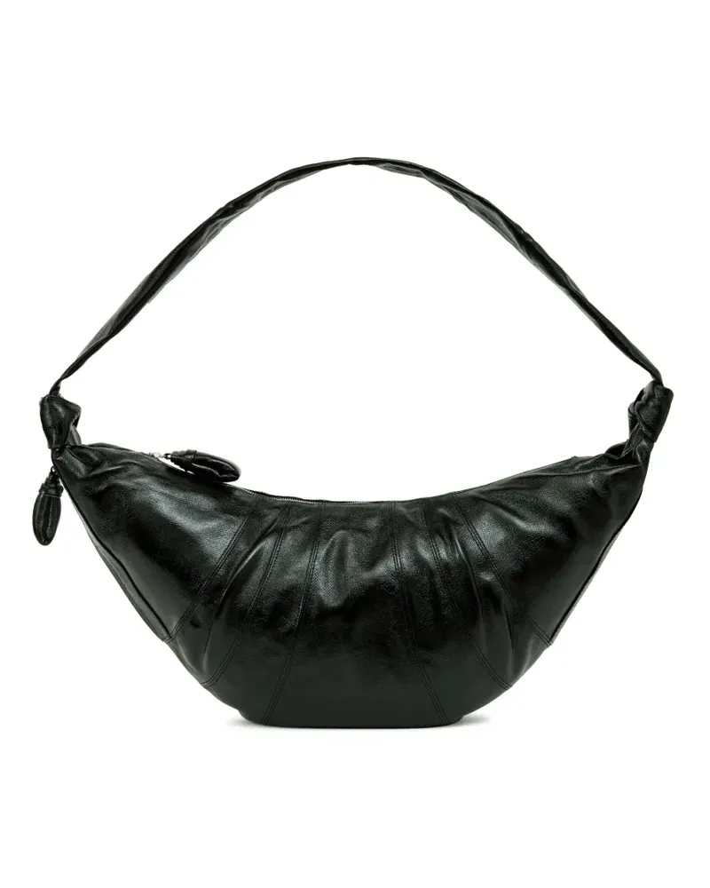 Christophe Lemaire Große Croissant Schultertasche - Schwarz Schwarz