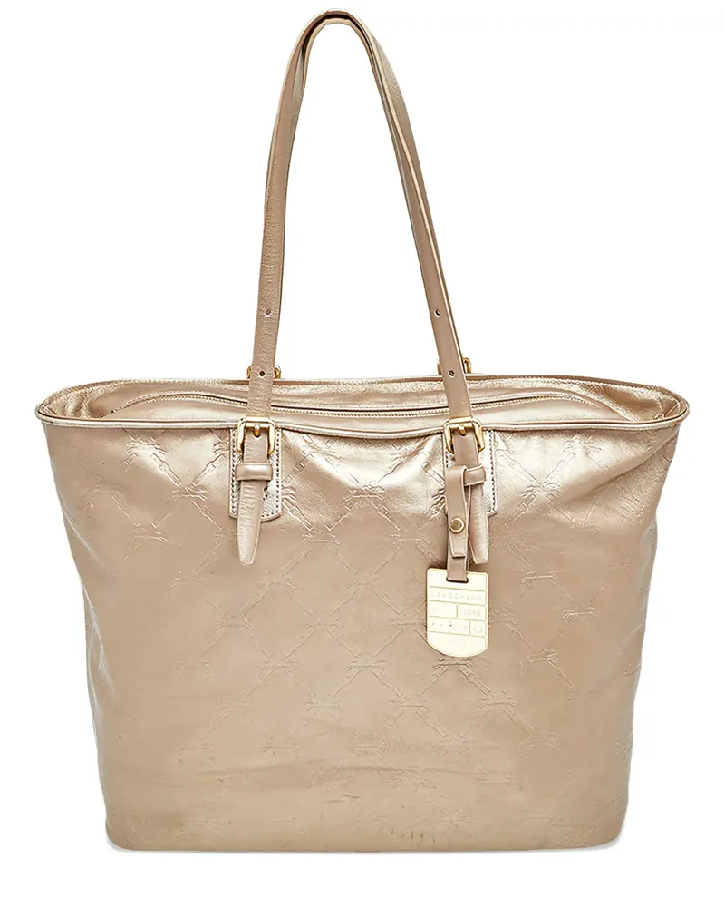 Longchamp Große LM Tote Bag aus Leder - Nude Nude