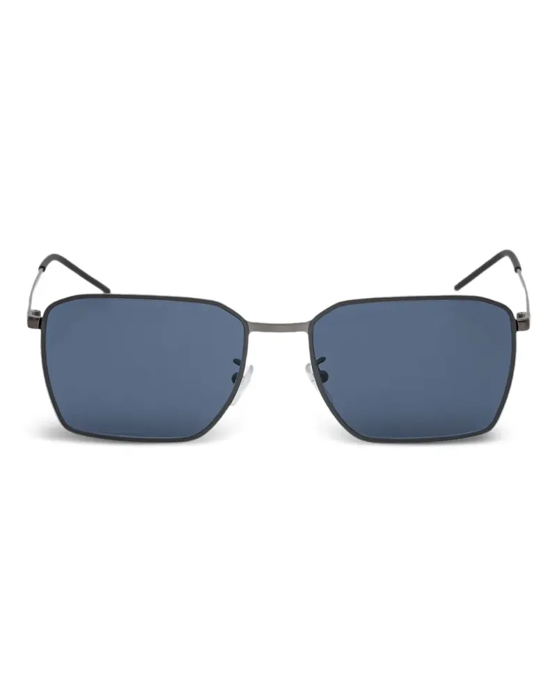 Emporio Armani rectangle-frame sunglasses - Schwarz Schwarz