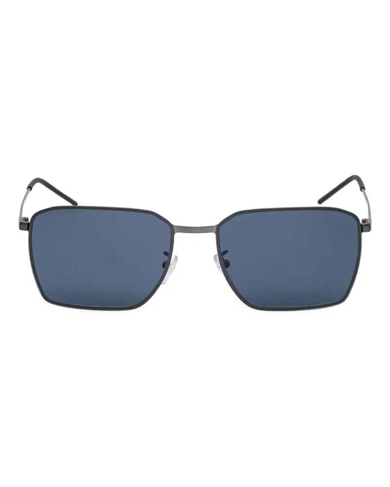 Emporio Armani rectangle-frame sunglasses - Schwarz Schwarz