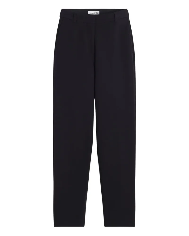 Lanvin Hose mit Bundfalten - Schwarz Schwarz