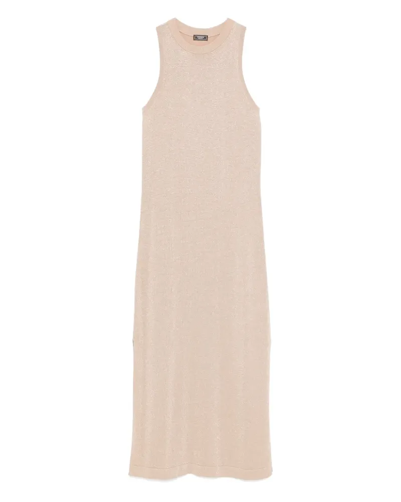 Peserico Geripptes Maxikleid - Braun Braun