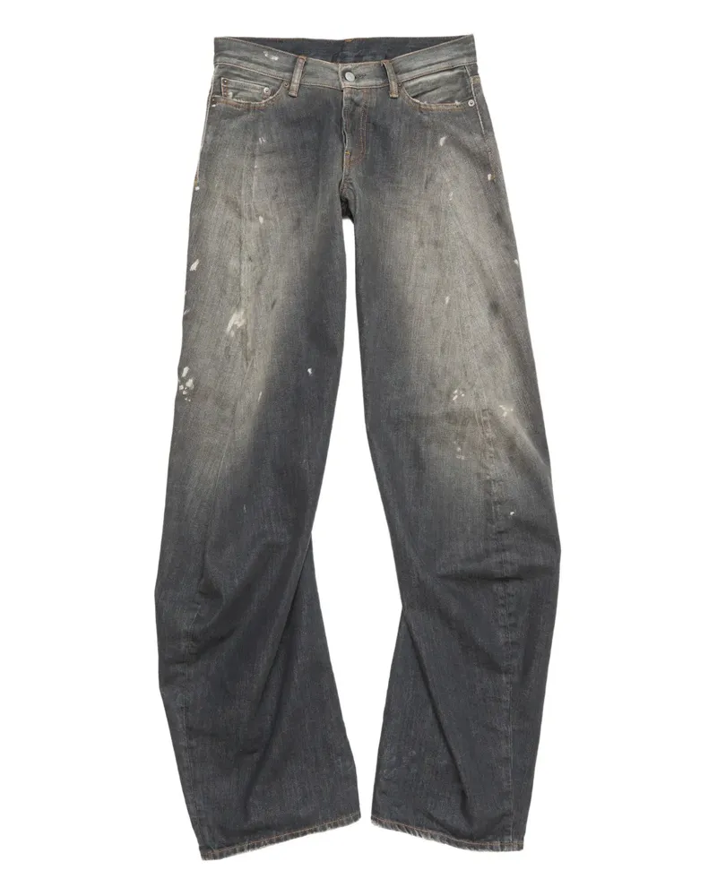 Acne Studios Jeans mit Logo-Patch - Grau Grau
