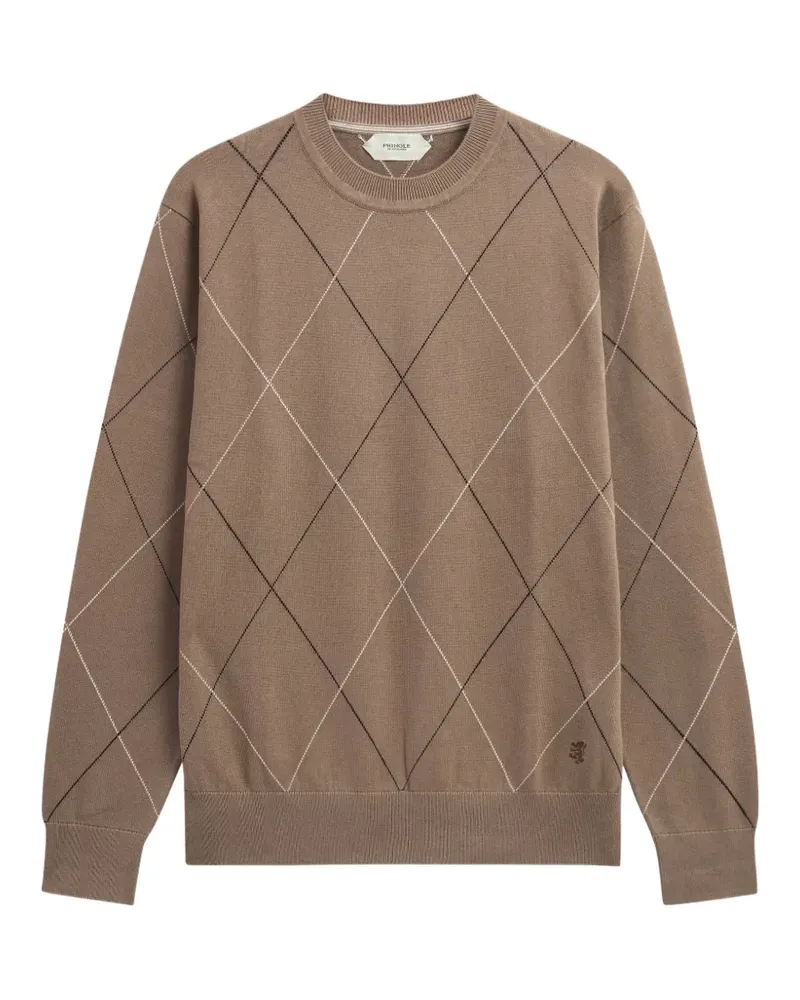 Pringle of Scotland Pullover mit Argyle-Muster - Braun Braun