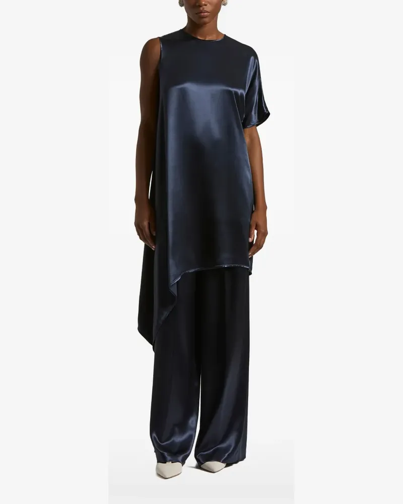 Peserico Asymmetrische Bluse - Blau Blau