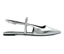 Ballerinas mit Strass - Silber