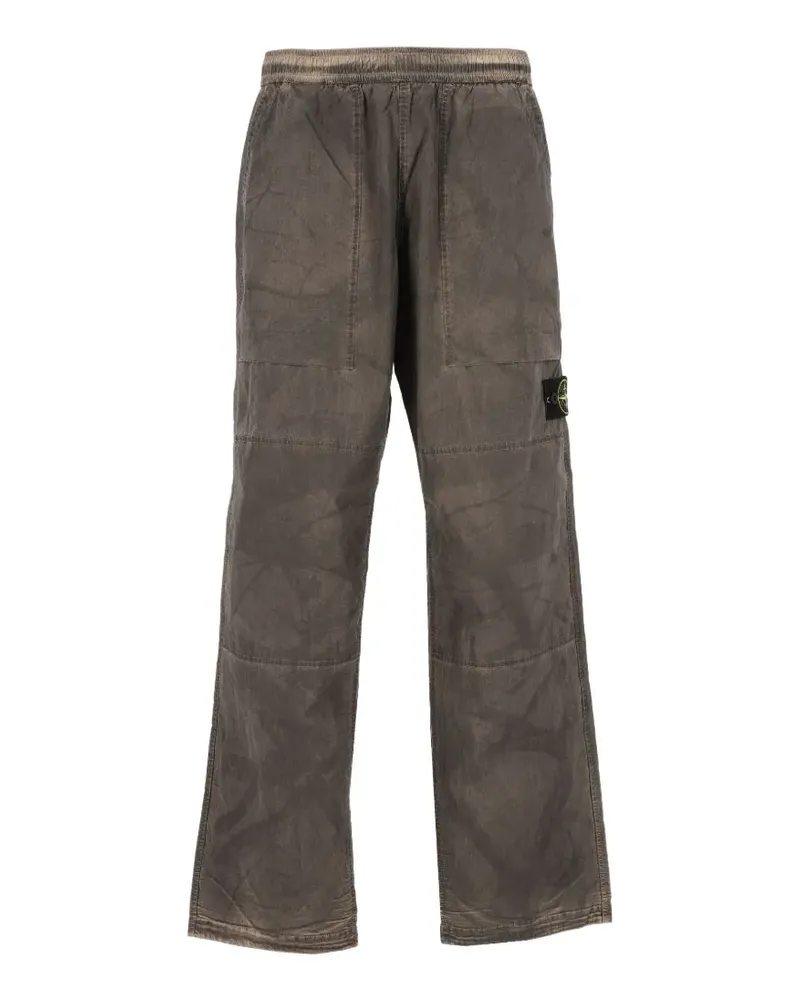 Stone Island Crinkle Reps-TC Forest Camouflage-Hose - Braun Braun