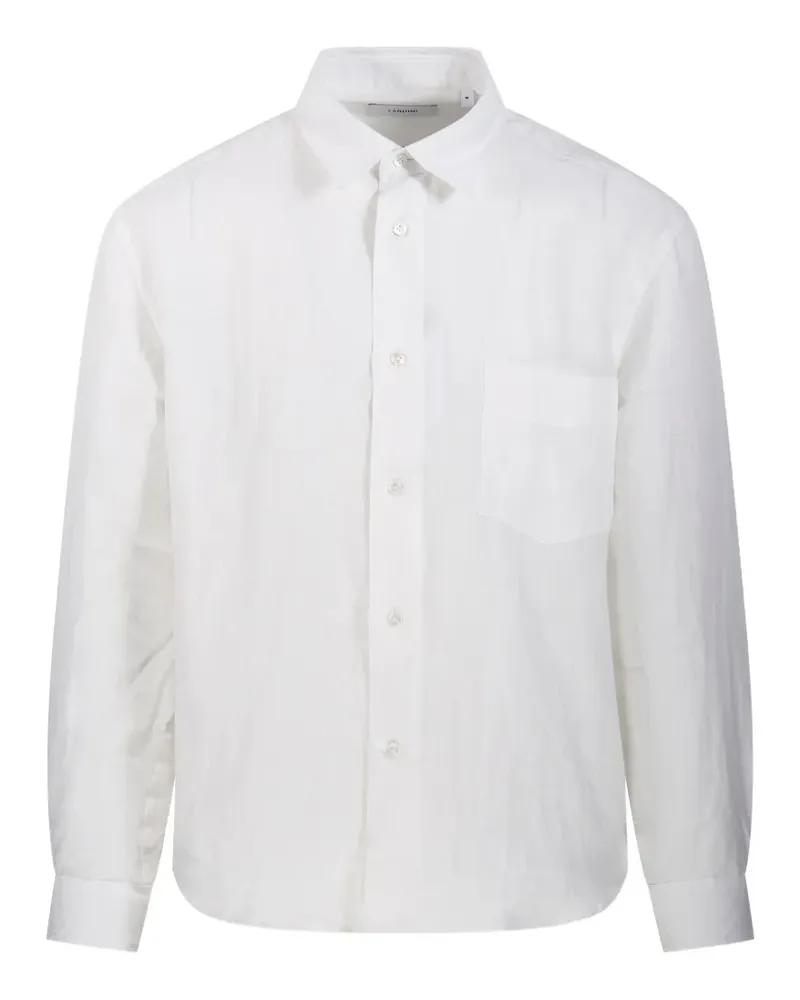 LARDINI Hemd mit Vordertaschen - Weiß Weiß
