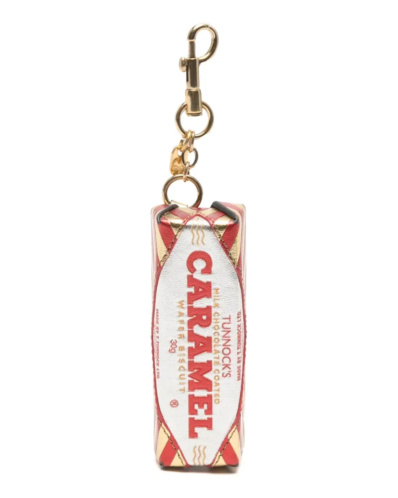Anya Hindmarch Tunnock's Caramel Biscuit Schlüsselanhänger mit Magnetverschluss - Rot Rot