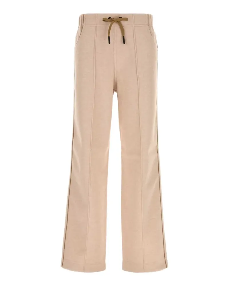Moncler Interlock flannel track pants - Rosa Rosa