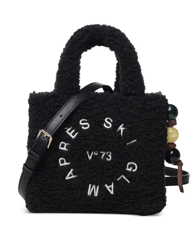 V°73 Tote Bag mit Teddy-Stickerei - Schwarz Schwarz
