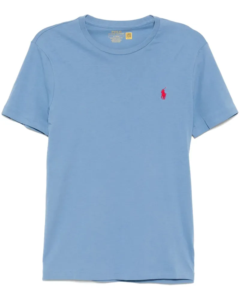 Ralph Lauren T-Shirt mit Logo-Stickerei - Blau Blau