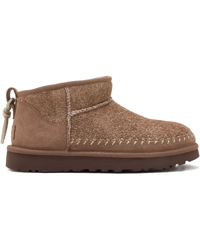 UGG suede stitched-detail boots - Braun Braun