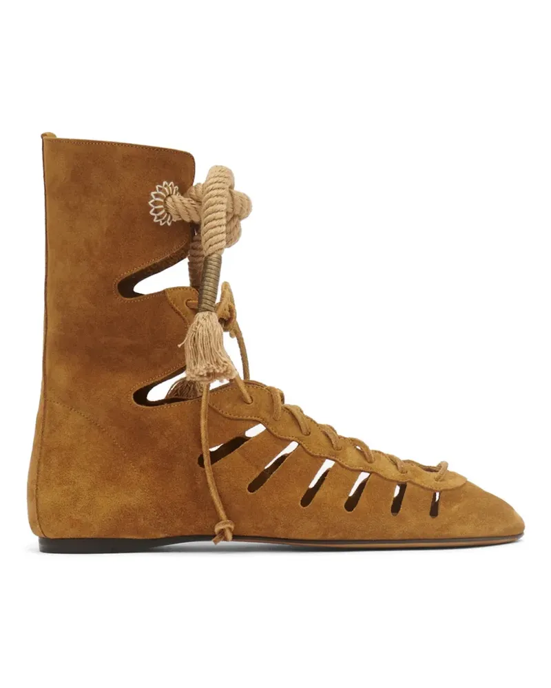 Isabel Marant Liade Römerstiefel mit Lochmuster - Braun Braun