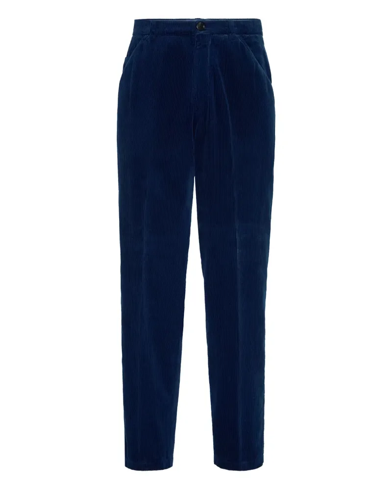 Brunello Cucinelli Cordhose mit Falten - Blau Blau