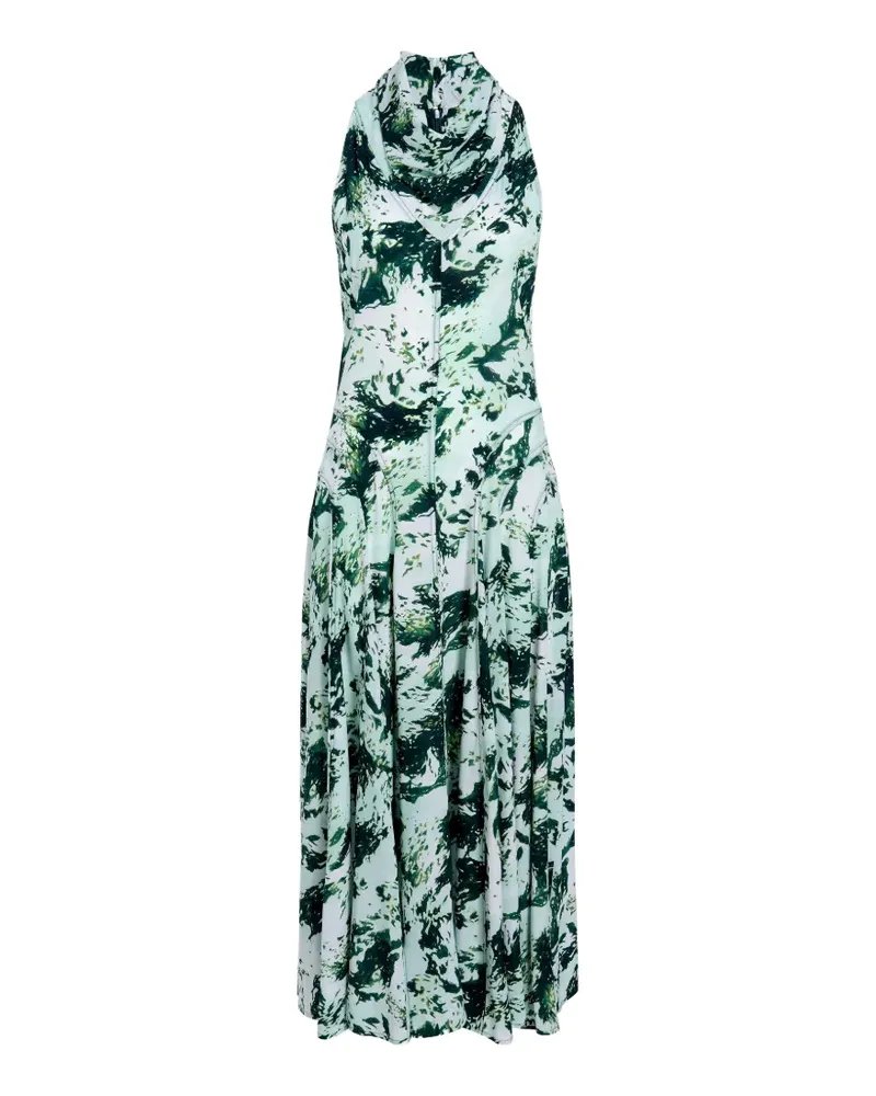 Proenza Schouler Adelide Midikleid mit Print - Grün Grün