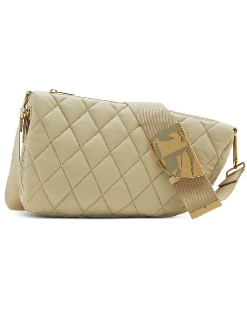 Burberry Shield Schultertasche mit Rautensteppung - Nude Nude