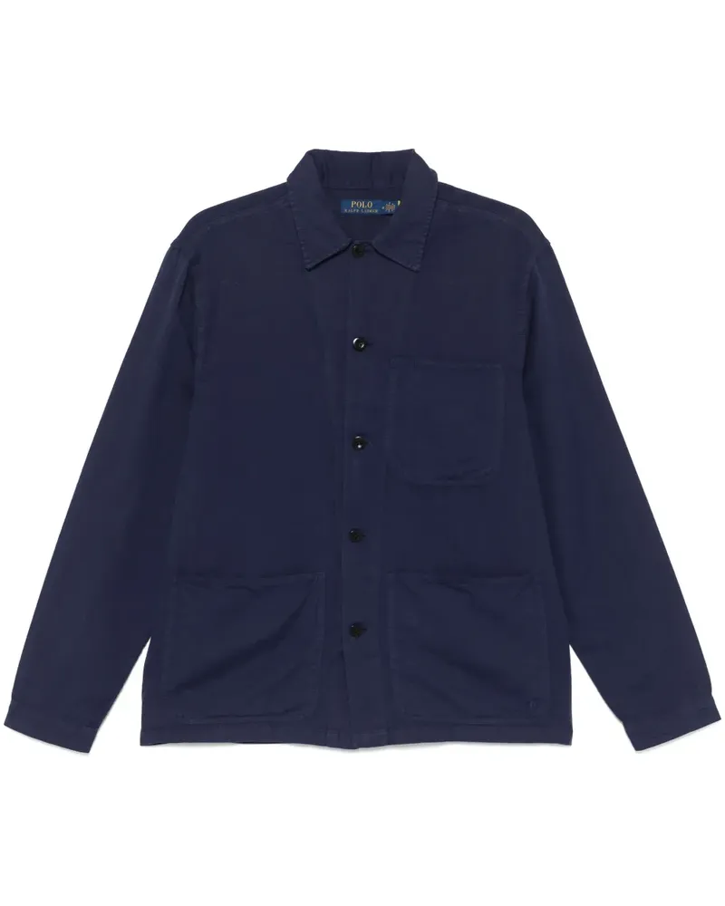 Ralph Lauren Hemd mit Polo Pony-Stickerei - Blau Blau
