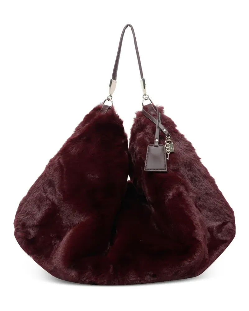 Liu Jo Shopper aus Faux Fur - Rot Rot