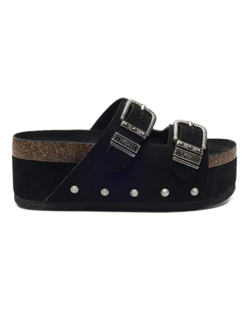 ash Mystic Plateau-Sandalen mit Nieten - Schwarz Schwarz
