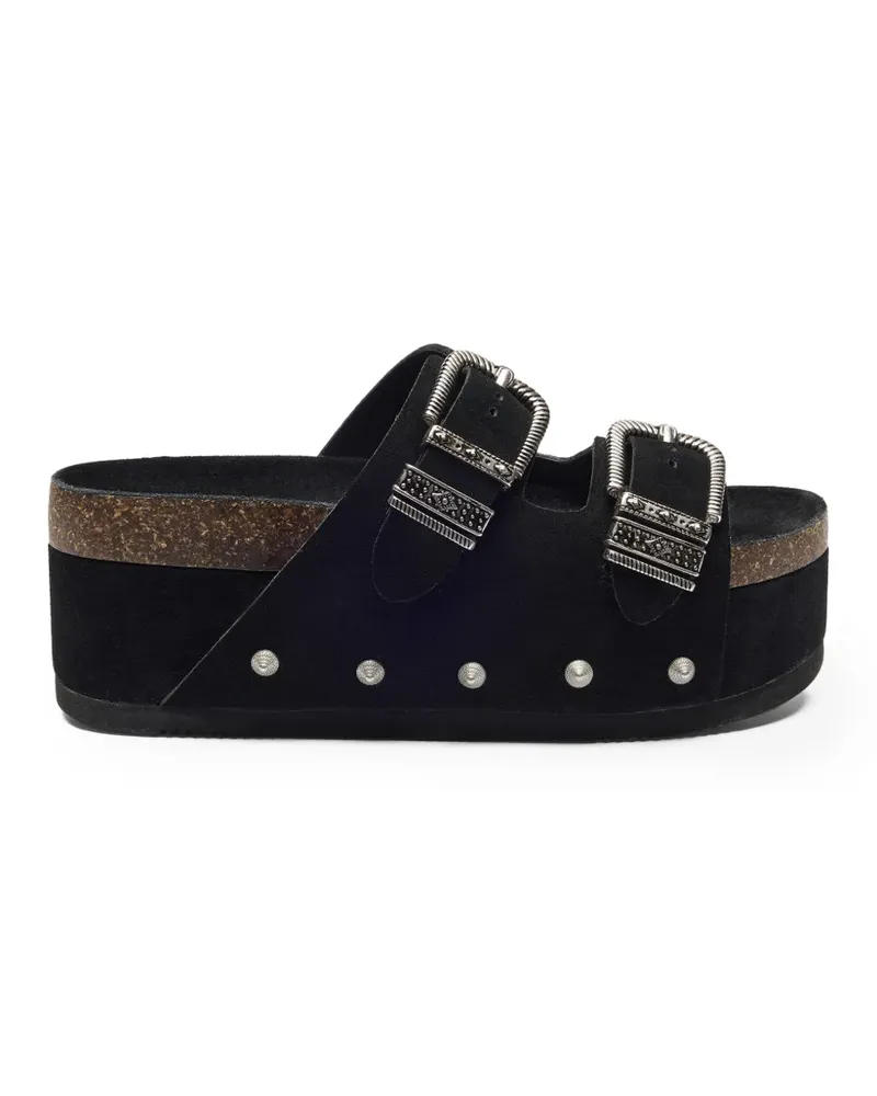 ash Mystic Plateau-Sandalen mit Nieten - Schwarz Schwarz