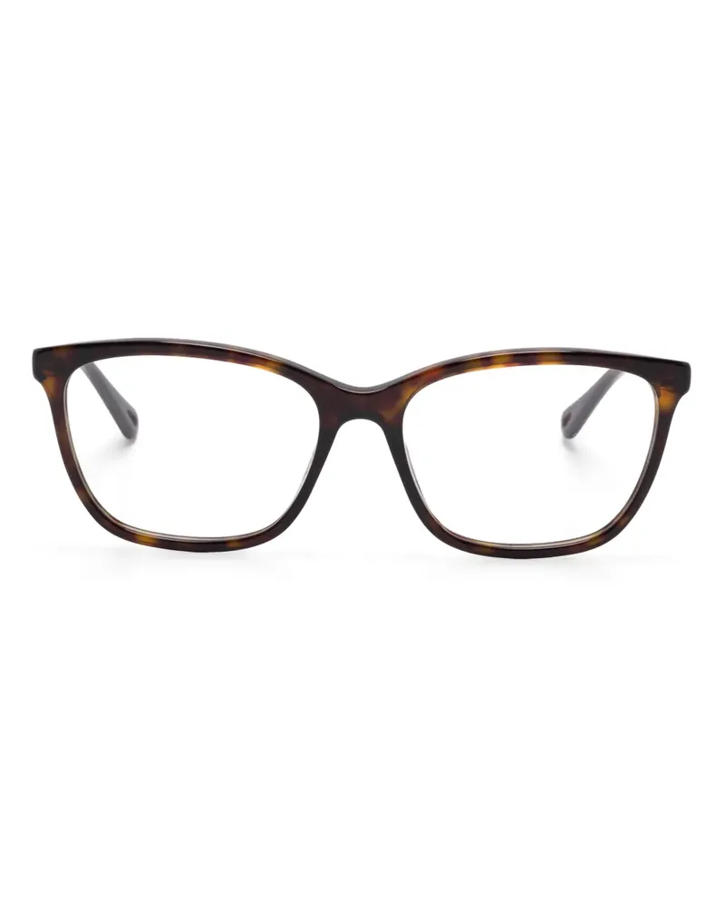 Chloé Brille mit eckigem Gestell - Braun Braun