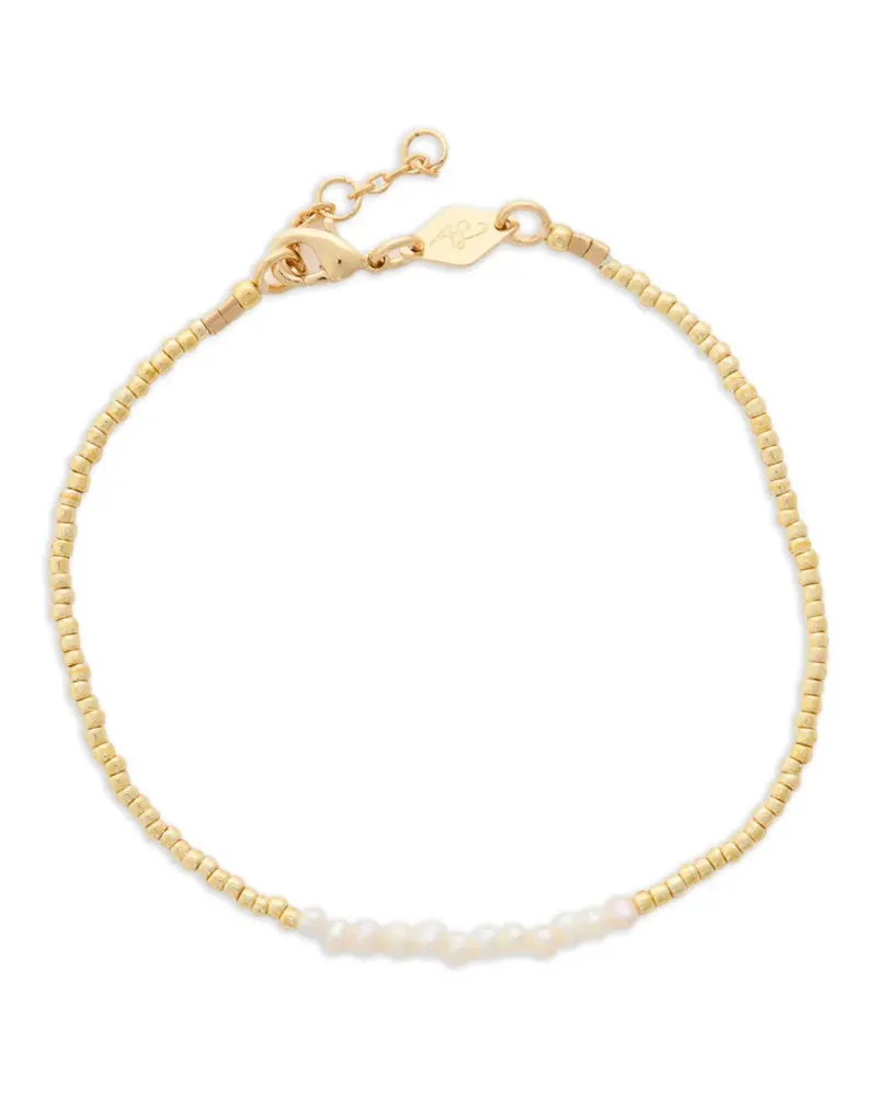 Anni Lu pearly beaded bracelet - Gold Gold