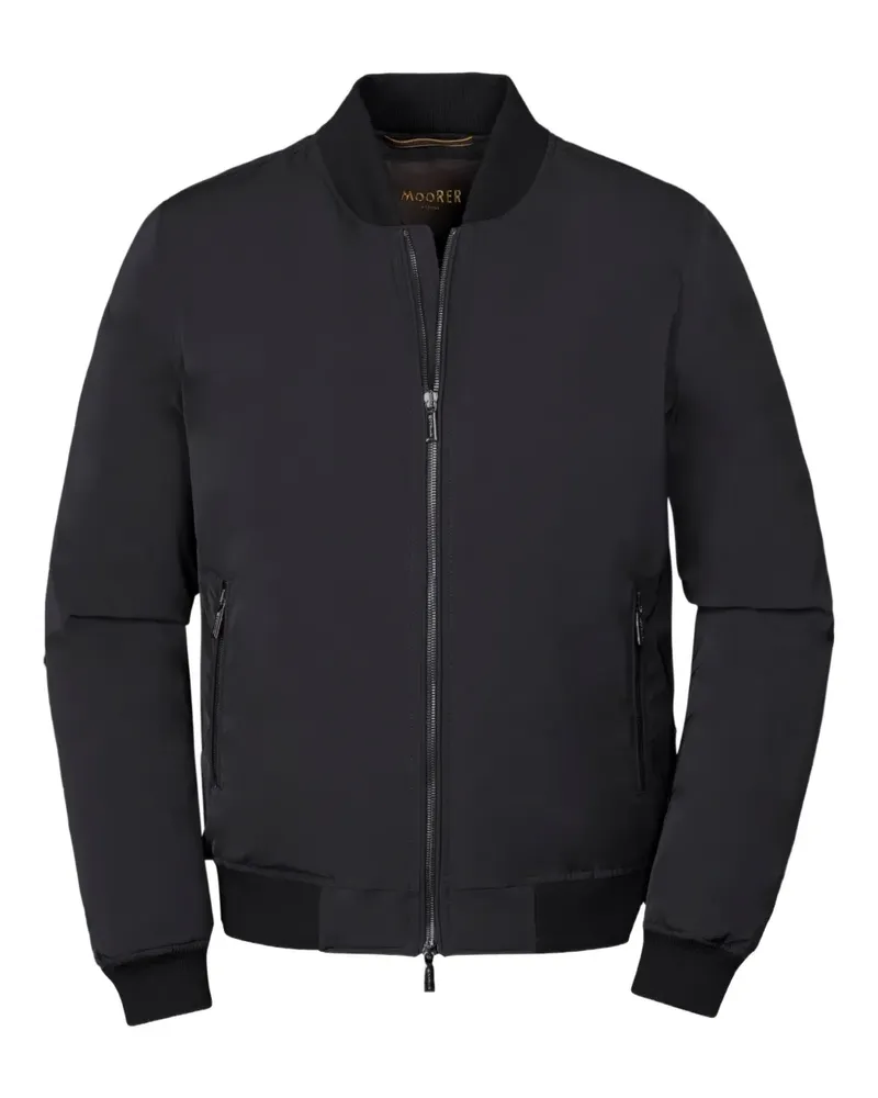 MOORER zip-up bomber jacket - Schwarz Schwarz