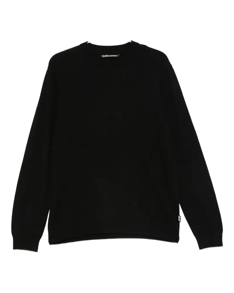 EA7 crew-neck sweater - Schwarz Schwarz