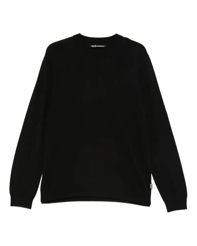 EA7 crew-neck sweater - Schwarz Schwarz