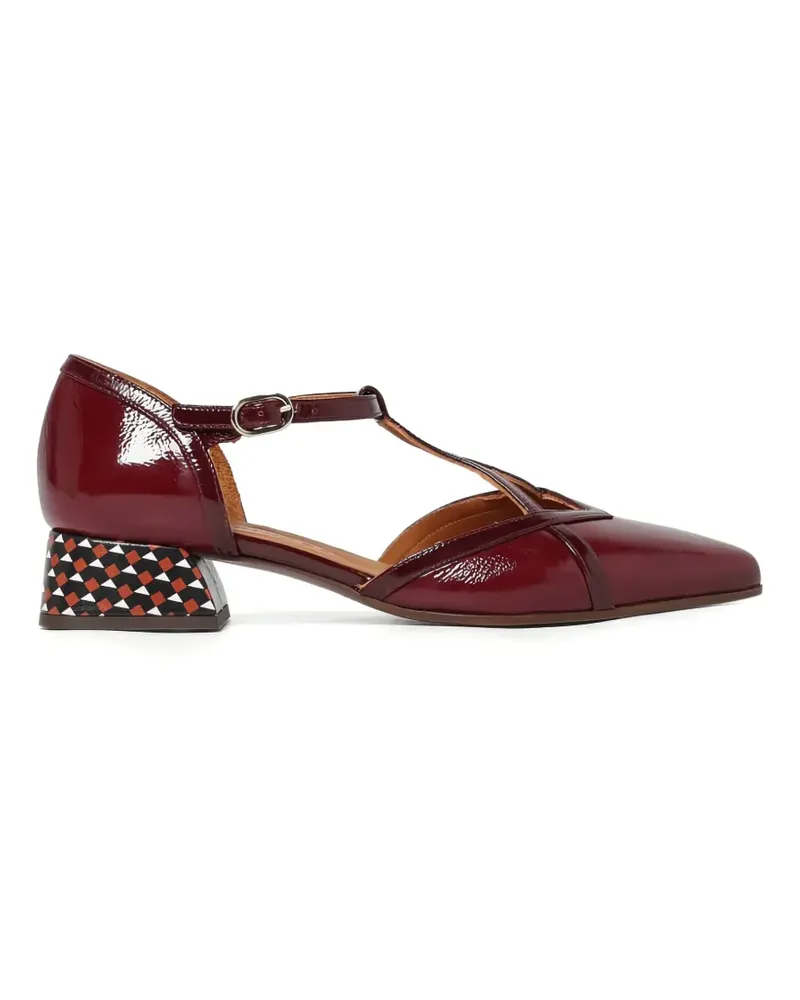 Chie Mihara Hidrow patterned-heel pumps - Rot Rot