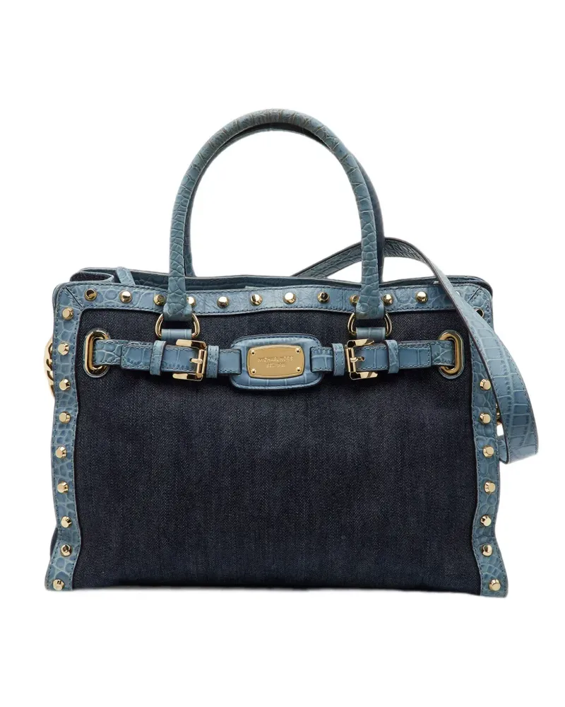 Michael Kors Hamilton Tote Bag mit Nieten - Blau Blau