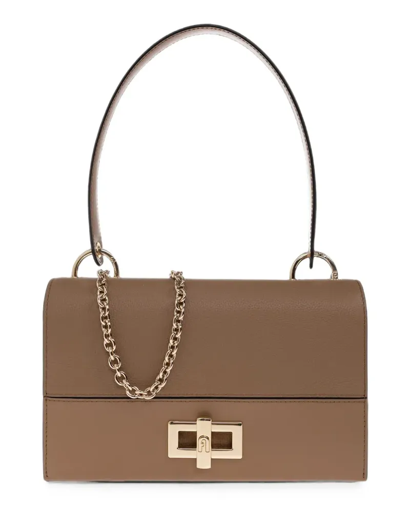 Furla Amelia leather shoulder bag - Braun Braun