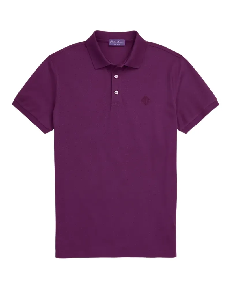 Ralph Lauren embroidered-logo piqué polo shirt - Violett Violett