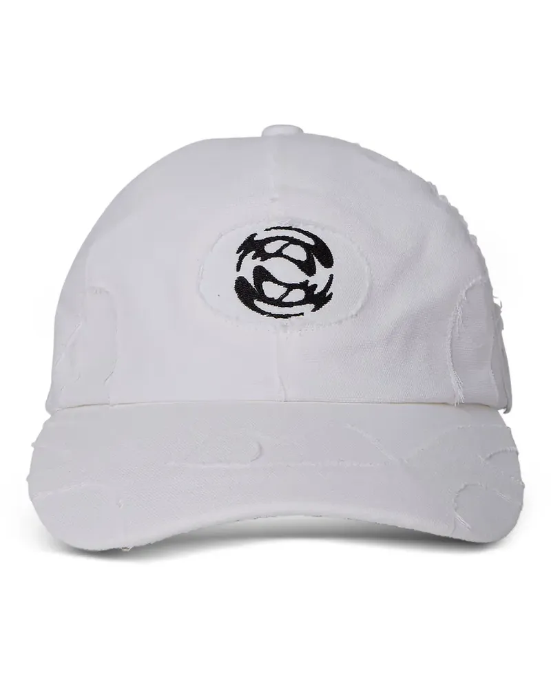 Rombaut Baseballkappe mit ausgefranster Krempe - Weiß Weiß