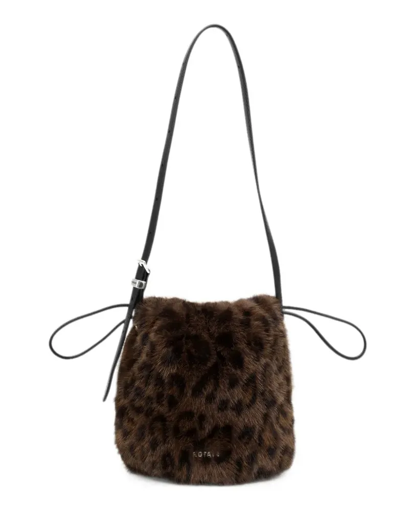 ROTATE Birger Christensen The Bon Bon bag leo faux-fur - Braun Braun