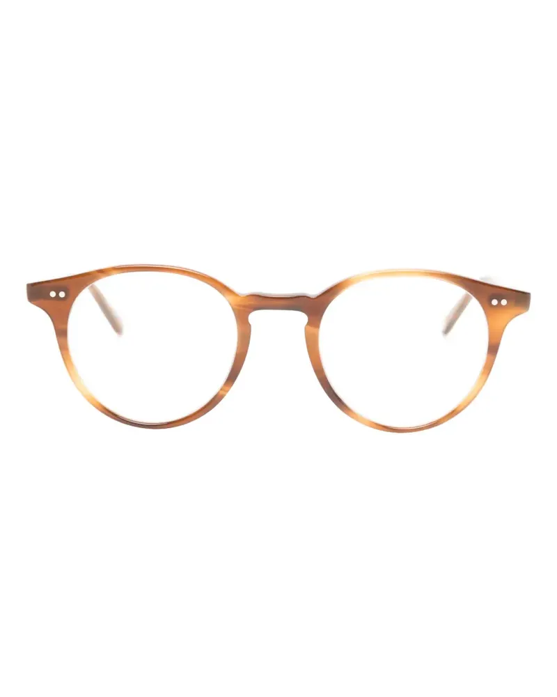 Garrett Leight Clune round-frame glasses - Braun Braun