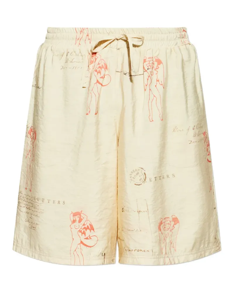 MISBHV printed drawstring shorts - Gelb Gelb