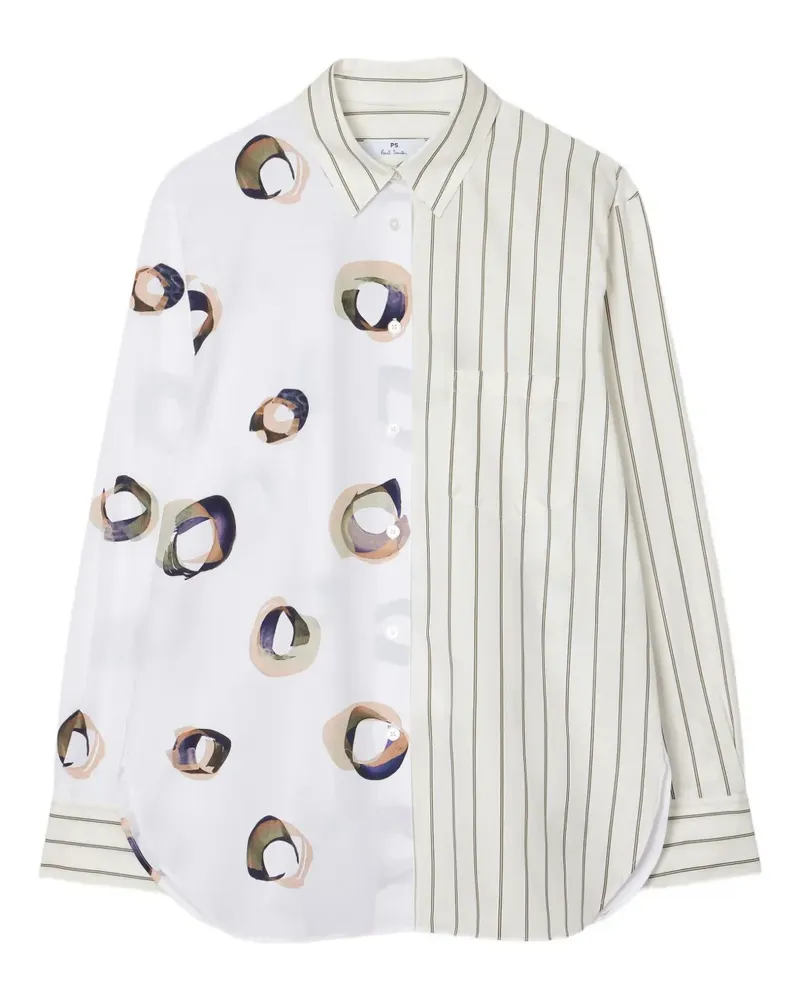 Paul Smith Gestreiftes Hemd - Weiß Weiß