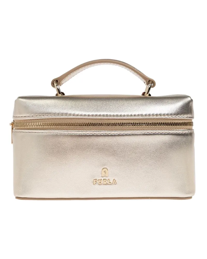 Furla micro Camelia tote bag - Gold Gold