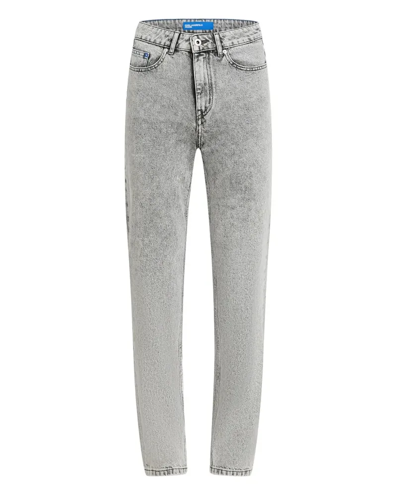 Karl Lagerfeld Mom-Jeans mit hohem Bund - Grau Grau